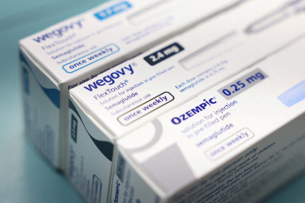 Wegovy (semaglutide) pens in branded packaging, used for weekly weight-loss injections